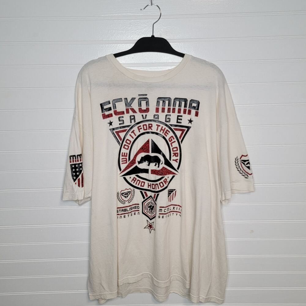 Ecko Unltd MMA Savage T Shirt Mens Size 3XL Graphic Tee Y2K Streetwear‎ Grunge
